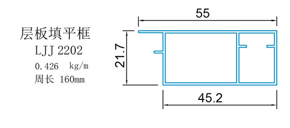 框体专用材料-层板填平框(图1)