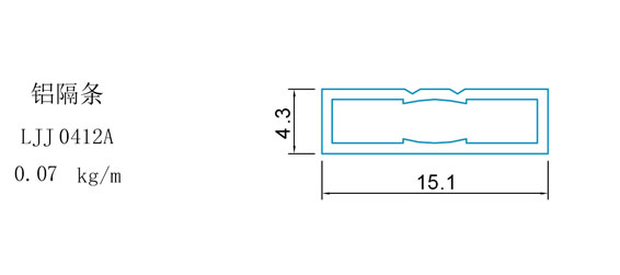 门板料3-铝隔条(图1)